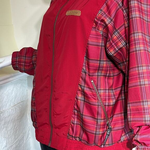 Vintage Garneau Plaid Windbreaker Bomber Jacket - Picture 8 of 16